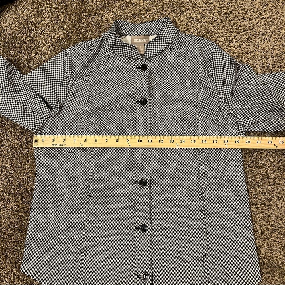 Chicos Houndstooth Stretch Jacket - Picture 13 of 14